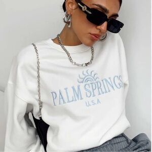 Princess Polly Palm Springs USA cotton Blend Crewneck Sweatshirt (8)
